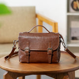 satchel purse crossbody brown leather satchel small