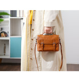 Genuine Leather satchel for women brown leather satchel