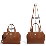 Women's Satchel brown leather tote handbag Crossbody Satchel 