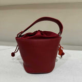 Women's Crossbody Bucket Bag Leather Small Leather Bucket Bag Crossbody 