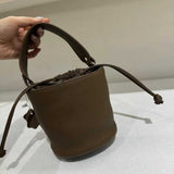 Women's Crossbody Bucket Bag Leather Small Leather Bucket Bag Crossbody 