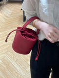 Women's Crossbody Bucket Bag Leather Small Leather Bucket Bag Crossbody 