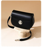 Women's Small Leather Crossbody Saddle Bag Saddle Leather Crossbody Bag Purse 