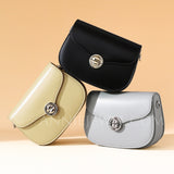 Women's Small Leather Crossbody Saddle Bag Saddle Leather Crossbody Bag Purse 