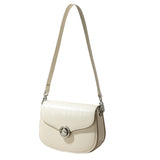 Women's Small Leather Crossbody Saddle Bag Saddle Leather Crossbody Bag Purse 