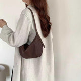 Small Hobo Bag Leather Small Hobo Shoulder Bag Hobo Bag With Zipper For Ladies 