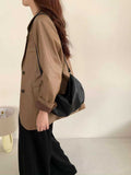 Small Hobo Bag Leather Small Hobo Shoulder Bag Hobo Bag With Zipper For Ladies 