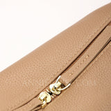 inner of Leather Zipper Hobo Bag