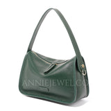 Women's Small Leather Hobo Purses green Small Hobo Bag Leather Zipper Hobo Bag