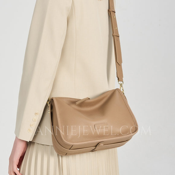 Women's Small Leather Hobo Purses Small Hobo Bag Leather Zipper Hobo Bag