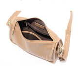 inner of Leather Zipper Hobo Bag