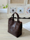 Women's Small Leather Tote Bag With Zipper Crossbody Small Leather Purse - Annie Jewel
