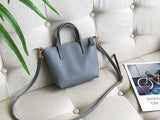 Women's Small Leather Tote Bag With Zipper Crossbody Small Leather Purse 