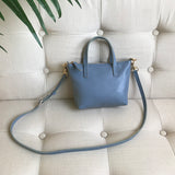 The Leather Mini Tote Bag Leather Tote Crossbody Bag blue Leather Mini Crossbody Tote Ladies