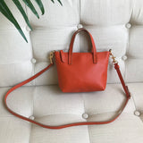 The Leather Mini Tote Bag Leather Tote Crossbody Bag red Leather Mini Crossbody Tote Ladies