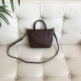 The Leather Mini Tote Bag Leather Tote Crossbody Bag brown Leather Mini Crossbody Tote Ladies