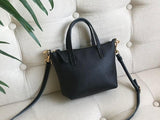 Women's Small Leather Tote Bag With Zipper Crossbody Small Leather Purse 