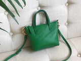 Women's Small Leather Tote Bag With Zipper Crossbody Small Leather Purse 