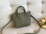 Women's Small Leather Tote Bag With Zipper Crossbody Small Leather Purse 