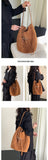 Women's Suede Leather Hobo Bag Brown Leather Hobo Shoulder Bag Purse For Ladies - Annie Jewel