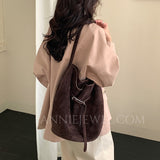Women's Suede Leather Hobo Bag Brown Leather Hobo Shoulder Bag Purse For Ladies - Annie Jewel