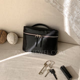 Women's Vanity Purse Small Leather Crossbody Bag With Zipper - Annie Jewel