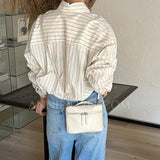 Small Leather Satchel Vanity Purse Mini Satchel Crossbody Bag Clutch For Ladies - Annie Jewel