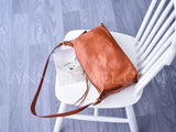 Womens Genuine Leather Hobo Bag Zipper Hobo Bag Soft Leather Hobo Purse 