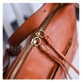 Womens Genuine Leather Hobo Bag Zipper Hobo Bag Soft Leather Hobo Purse 