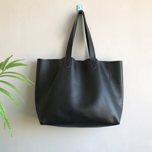 Large Black Leather Tote Bag Large Leather Purse Large Leather Tote Bags For Women 