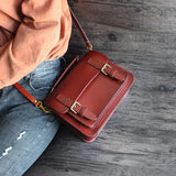 Genuine Leather Small Satchel Handbag Purse Women's Satchel Handbags 