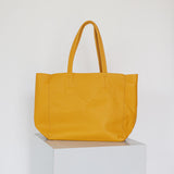 Real Leather Tote Bag yellow Leather yellow Tote Bag Womens Leather Work Tote 