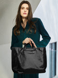 Womens Leather Work Tote brown Leather Work Tote With Laptop Compartment - Annie Jewel