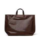 Womens Leather Work Tote brown Leather Work Tote With Laptop Compartment - Annie Jewel