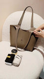 Womens gray Leather Work Tote Genuine Leather grey Purse grey Leather Tote Bag