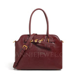 Womens Leather Work Tote Burgundy Leather Tote Bag Cowhide Tote Bag 