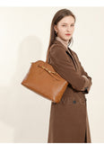 womens brown Leather Tote Medium Black Tote Genuine Leather Black Purse 