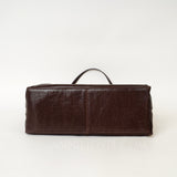 details of black Leather Tote Bag Medium Leather Tote Bag Womens Leather Work Tote - Annie Jewel