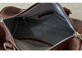 details of Womens Small Leather Boston Handbag