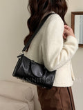 black Genuine Leather Boston Bag Womens Small Leather Boston Handbag - Annie Jewel