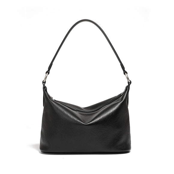 Small Black Hobo Purse Black Leather Hobo Shoulder Bag Small Leather Hobo Purse Ladies