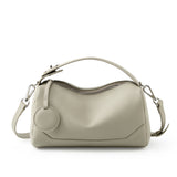 Small Leather Hobo Handbags beige Leather Hobo Bag With Zipper For Ladies 