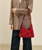 Red Suede Hobo Bag Burgundy Small Hobo Shoulder Bag Womens Soft Leather Leather Hobo Purse