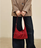 Red Suede Hobo Bag Burgundy Small Hobo Shoulder Bag Womens Soft Leather Leather Hobo Purse
