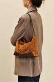 Brown Suede Hobo Bag Small Hobo Shoulder Bag Womens Soft Leather Leather Hobo 