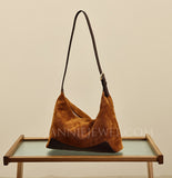 Brown Suede Hobo Bag Small Hobo Shoulder Bag Womens Soft Leather Leather Hobo 