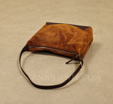 Brown Suede Hobo Bag Small Hobo Shoulder Bag Womens Soft Leather Leather Hobo 