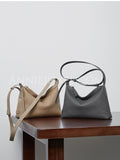 Womens Genuine Leather Hobo Purses Gray Leather Hobo Bag Zipper Hobo Bag 