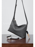 gray Leather Hobo Bag Medium Hobo Purse Genuine Leather Hobo Purses Womens 