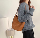 Woven Leather Hobo Bag Leather Woven hobo bag Leather For Women woven leather bucket bag​